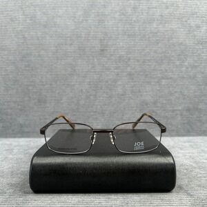 Joseph Abboud JOE4049 Java Brown Stainless Steel Rectangular Y2k Eyeglasses